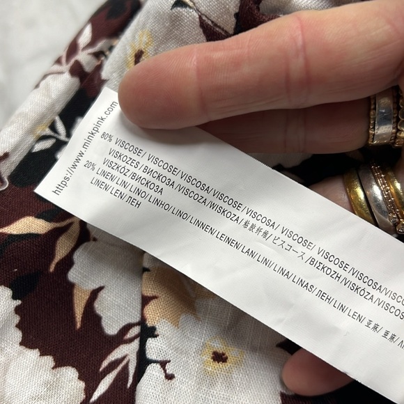 Mink Pink Maya Floral Pants Size XS - Picture 13 of 14